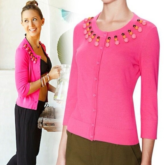 Kate Spade Rio Embellished Cardigan Size XS - Picture 3 of 6